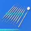 ODM 9 Pcs Set Dental Pick & Mirror Tool Sculpture