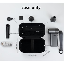 zimois Hard Case Compatible for JISULIFE Portable Handheld Fan Ultra2,Hard EVA Case for Portable Handheld Fan to Protect Your Outdoor Equipment from Damage and Parts Missing(only box)