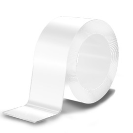 SWRT 20-mil Thick 2”x33yd/90ft Transparent Window Weather Sealing Tape Sealing Power, Weather Stripping Draft Isolation Tape Residue-Free, Window Seal for Doors Windows and Shower Glass Gaps