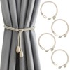 Curtain Tiebacks 4 Pcs Hand-Knitted Curtain Tie Backs Elegant Bohemian