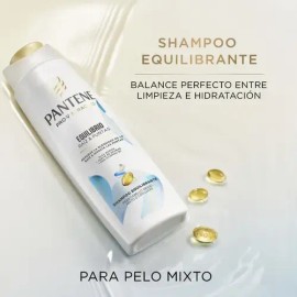 Shampoo Equilibrante Pantene Equilibrio Raíz Y Puntas 300 Ml                                                                                          