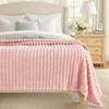 Pink Fleece Queen Blanket 90x90 Inches