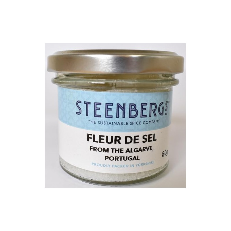 Steenbergs Fleur De Sel Sun Dried Sea Salt Standard Jar