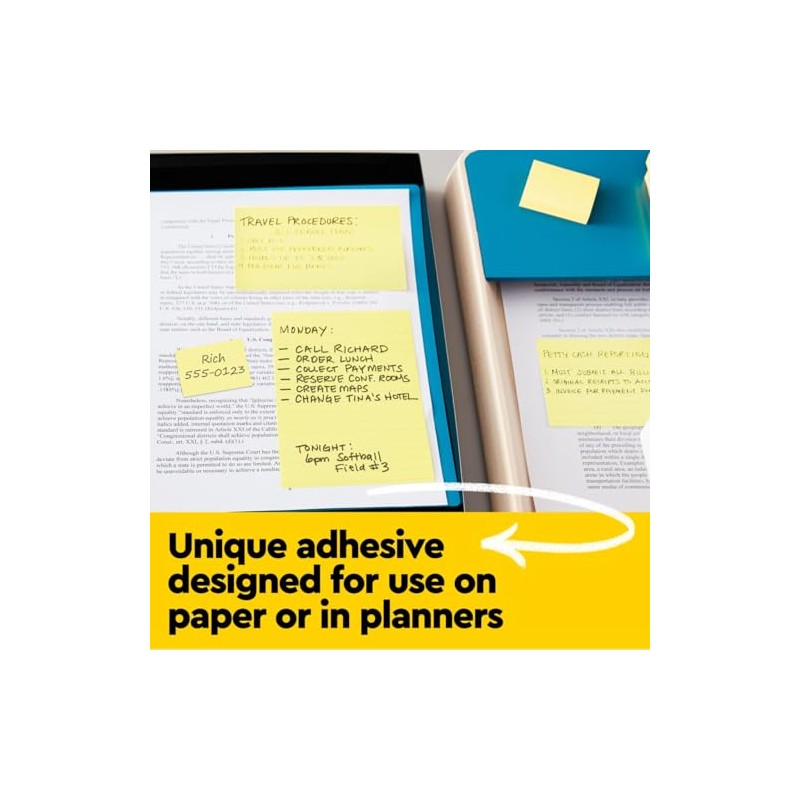 Post-it Favorite - Notas adhesivas, Amarillo canario, 24 almohadillas