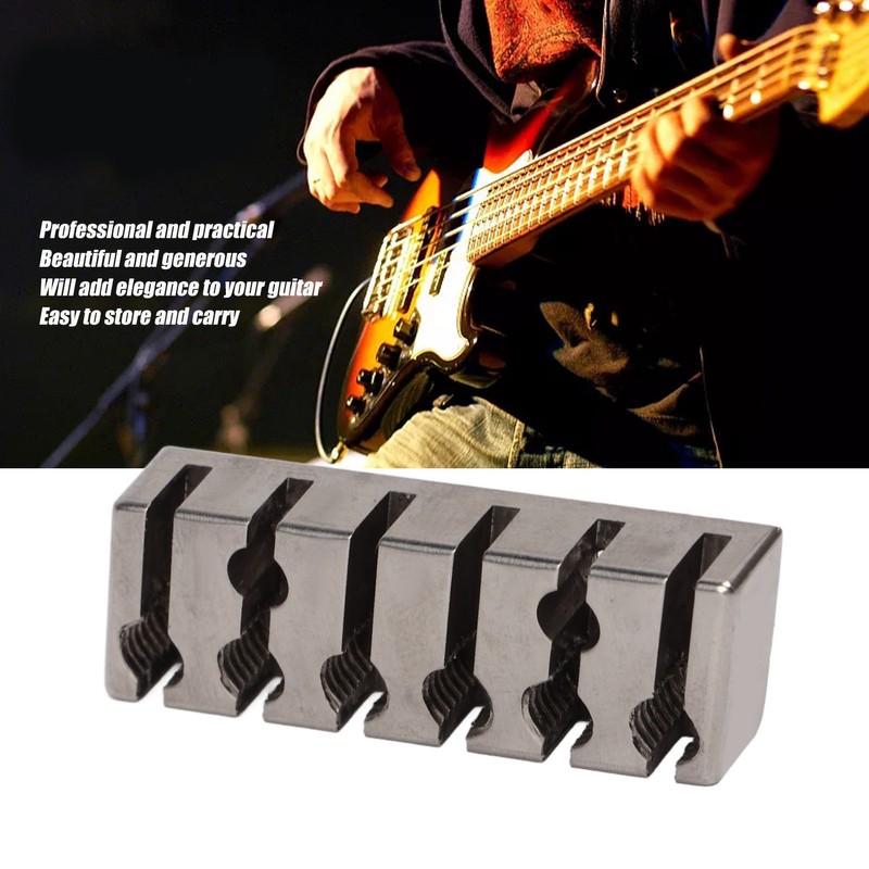 String Locking Nut 42mm Professional Silver Metal 6 String Locking