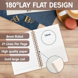 KAOWT Boho Christian Notebook Journal, Bible Notebooks for Note Taking, Christian Gifts for Women, Prayer Scripture Journal, Jesus the Way the Truth the Life Hardcover Spiral Notebook 5.5x8.3in