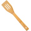KitchenVIA Carbonized Bamboo Spatula Set - 3 Piece Bundle of
