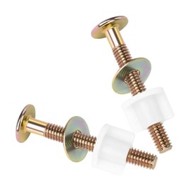 StLiSuYmx 2PCS Universal Toilet Seat Screws Replacement Kit, Premium Steel Toilet Seat Bolts with Metal Washers and Plastic Nuts, Toilet Lid Screws for Fixing The Top Toilet Seat