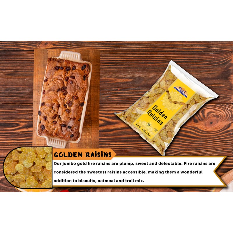 Rani Golden Raisins 7oz (200g) ~ All Natural | Gluten