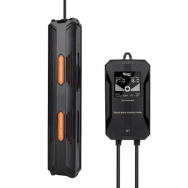 hygger Aquarium Heater, 500 W Temperature Adjustable Heater for Aquariums, Aquarium Heating Rod with External Digital Display, LCD Controller for 250-343L Your Freshwater or Saltwater Aquarium Fish
