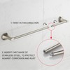 BGL Bathroom Hardware Set Brushed Nickel Adjustable Expandable Towel Bar