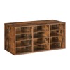 HOOBRO Countertop Mail Sorter Organizer, Wooden Literature Organizer, Student Mailbox