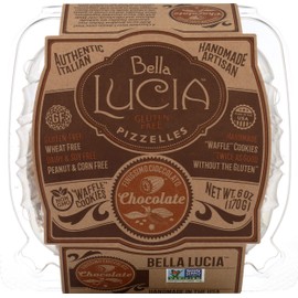 Bella Lucia Gluten Free Pizzelles, Chocolate, 6 Ounce