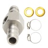 Fuel Line T Fitting Adapter 304 Stainless Steel Pressure Gauge