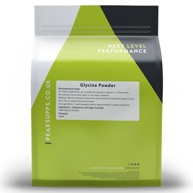 Glycine Powder 250g | Pure L-Glycine | Vegan Friendly, GMO