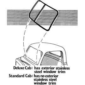 COUNTERPART AUTOMOTIVE 1947 1948 1949 1950 CHEVY GMC TRUCK WINDSHIELD SEAL STANDARD CAB 47-79500-S