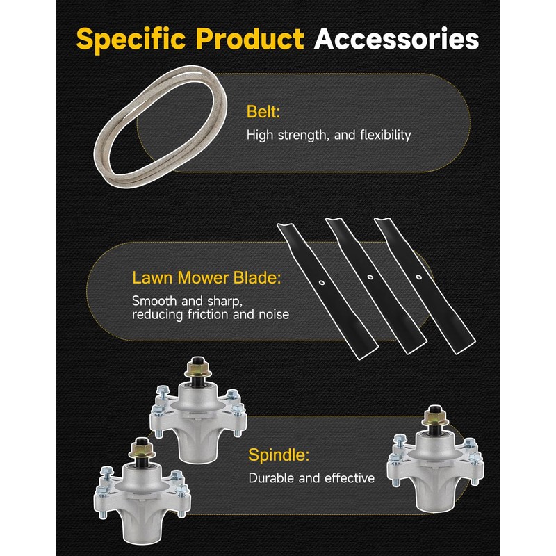OCPTY Lawn Mower Deck Rebuild Kit, Mower Blade Rebuild Kit