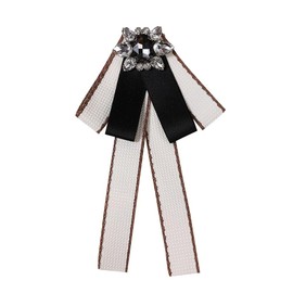 FYBownot Uniform Ribbon, Women's, School Accessories, French Style, Cute, Ribbon Tie, Brooch, Corsage, Bowtie, Bowtie, Corsage, School Entrance Ceremonies, Graduation Ceremonies, Recitals, Gift, white