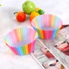 100 Piezas Capacillos para Cupcakes, Antiadherente Moldes de Papel para