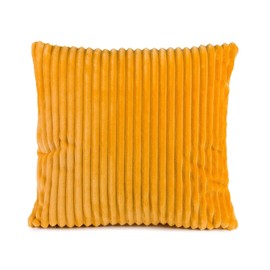 Gözze - Cuddly Soft Cushion Cover in Corduroy Look, Set of 2, 50 x 50 cm - Mustard