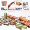 L LIKED 1000 Assorted Flat Striped Coin Wrappers - Pennies,