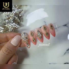 ❣High quality Winter peach nail tips - Short stiletto / ❣고품격 겨울피치 네일팁 - 숏스틸레토
