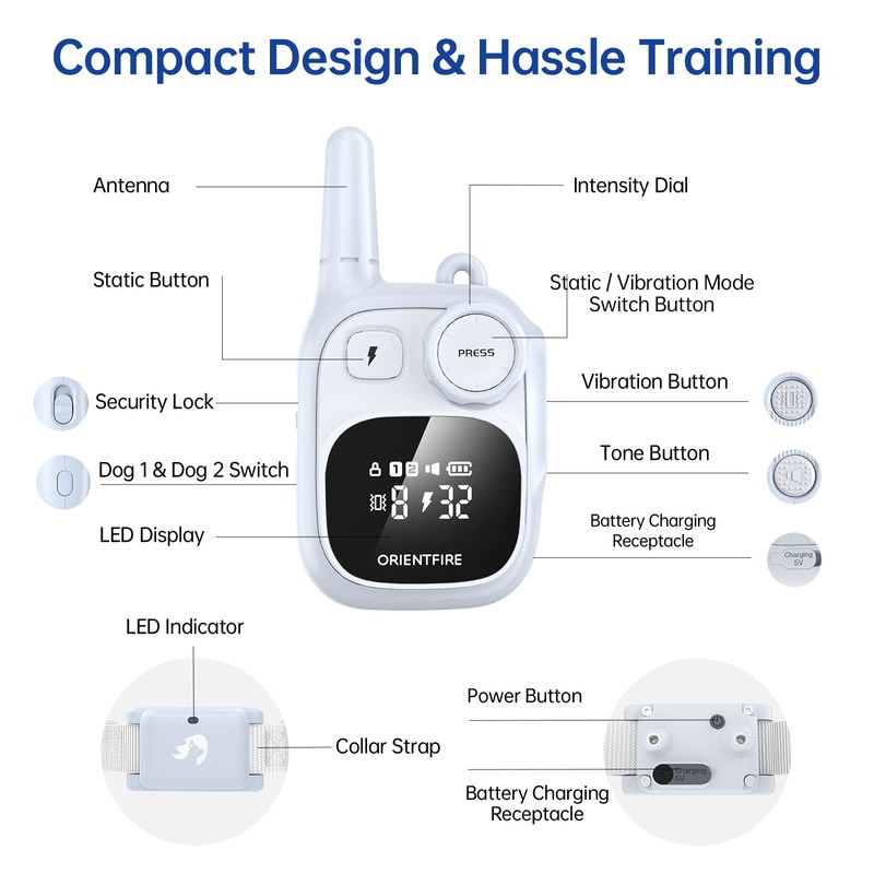 Dog Shock Collar with Remote Control - Upgrade Shock Collar