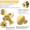 GRANTENOV Solid Brass Cabinet Knobs 1-3/8 inch (35 mm) Diameter