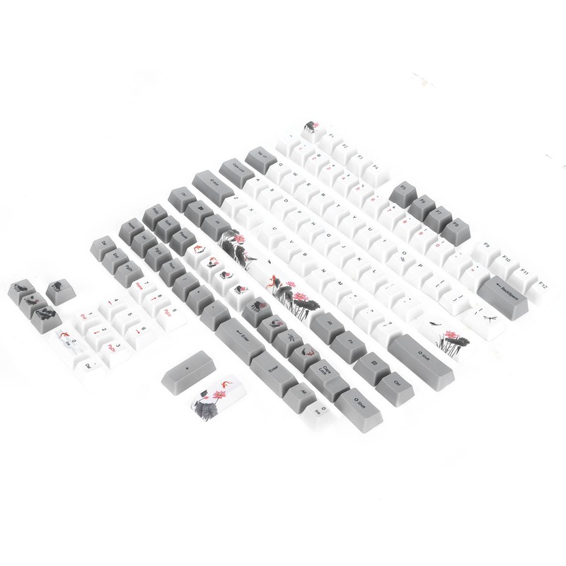 PBT Keycaps 118 Key English Style With Animal Pattern Elements