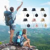 MOODKEY Waterproof Bucket Rain Hat with Chin Strap, Packable Sun