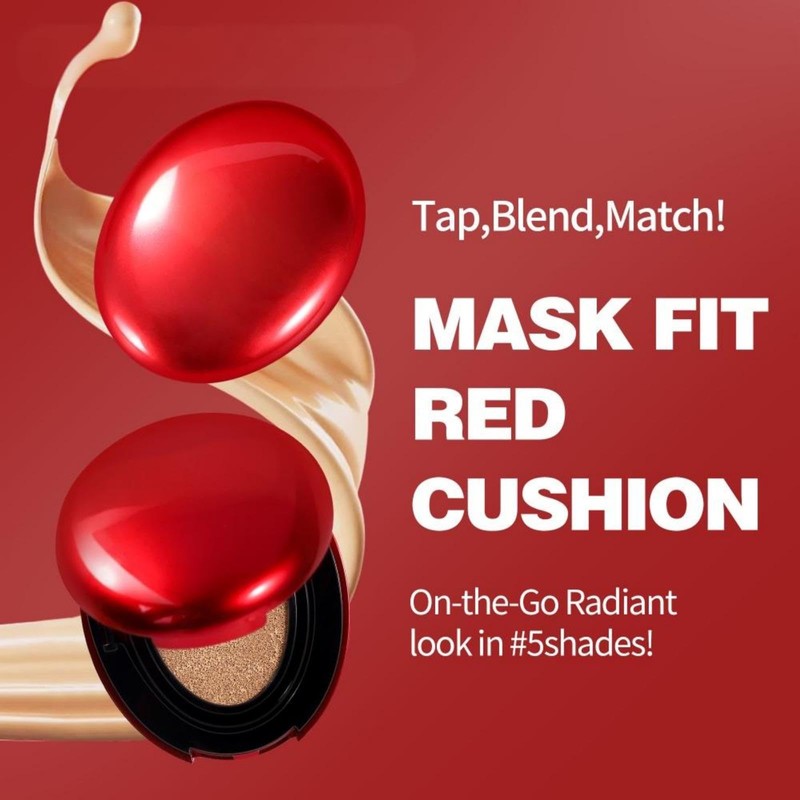 Cushion Foundation Full Coverage for Mature Skin, 24 Hours Durable