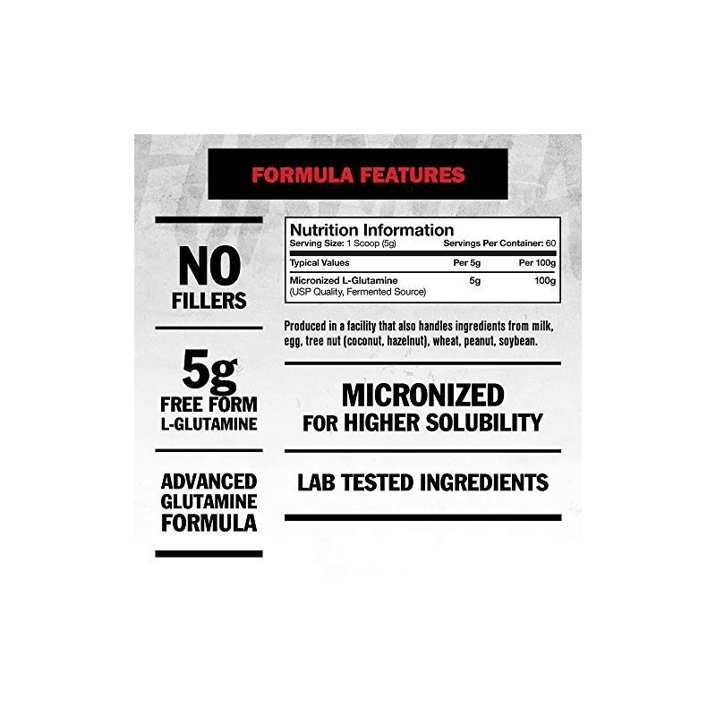 Mutant Mutant Core Series L-Glutamine (300g) Standard - Amino Acids