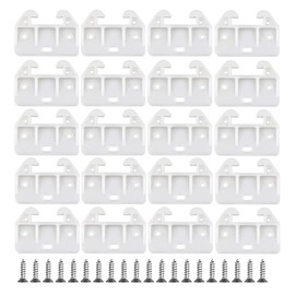 20Pcs Plastic Drawer Guides, Rear Drawer Guides Cabinet Dresser Drawer Track Guide Brackets Drawer Track for Dressers, Hutches and Drawer Systems