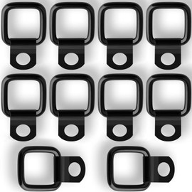Kdtoll D Construction Ring Lashing Eyelet, Pack of 10 Heavy Duty Lashing Eyelets for Trailers, D-Ring Lashing Eyelets with Load 200 kg, Stainless Steel Trailer Accessories for Load Securing Trucks,