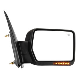 AUTOSAVER88 Door Mirror Compatible with 2007-2014 Ford F150, Right Passenger Side Mirror with Turn Signal Puddle Light Power Adjustable Heated Manual Folding