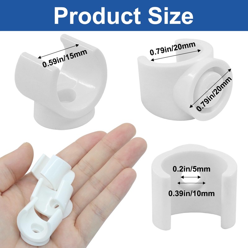 Zorfeter 50 Pack PEX Clips, 3/4 Inch Pipe Clamp 20