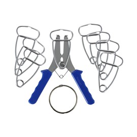 Milageto Miter Spring Pliers Set Tools 8 Miter Clamps Clipss for Assembling Frame Miter Corners