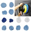 12pcs Car Polishing Pad Bonnet Set Strong Adsorbing Microfiber Synthetic