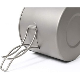 Toaks Titanium Outdoor Camping pan, Hiking cookware, Backpacking Cooking Picnic Bowl, Pot pan Set 1300ml