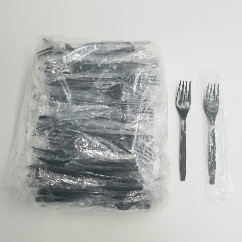 INDIVIDUALLY WRAPPED HEAVY WEIGHT PLASTIC FORK (PP) 100 COUNT [WP2FBX1]