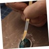 jojofuny 2Pcs Agate Jewelry Polishing Tool with Comfortable Handle Burnisher