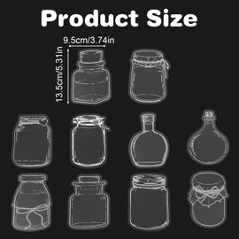 TIESOME 40PCS Transparent Dried Flower Bookmarks, Cute Clear Bookmarks Botanical Specimen DIY Books Maker Craft Kit Clear Floral Page Specimen for Pressed Clips Crafts