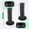 Jevina Motorcycle Grips Handlebar Grips Motorcycle Scooter 22 mm Rubber
