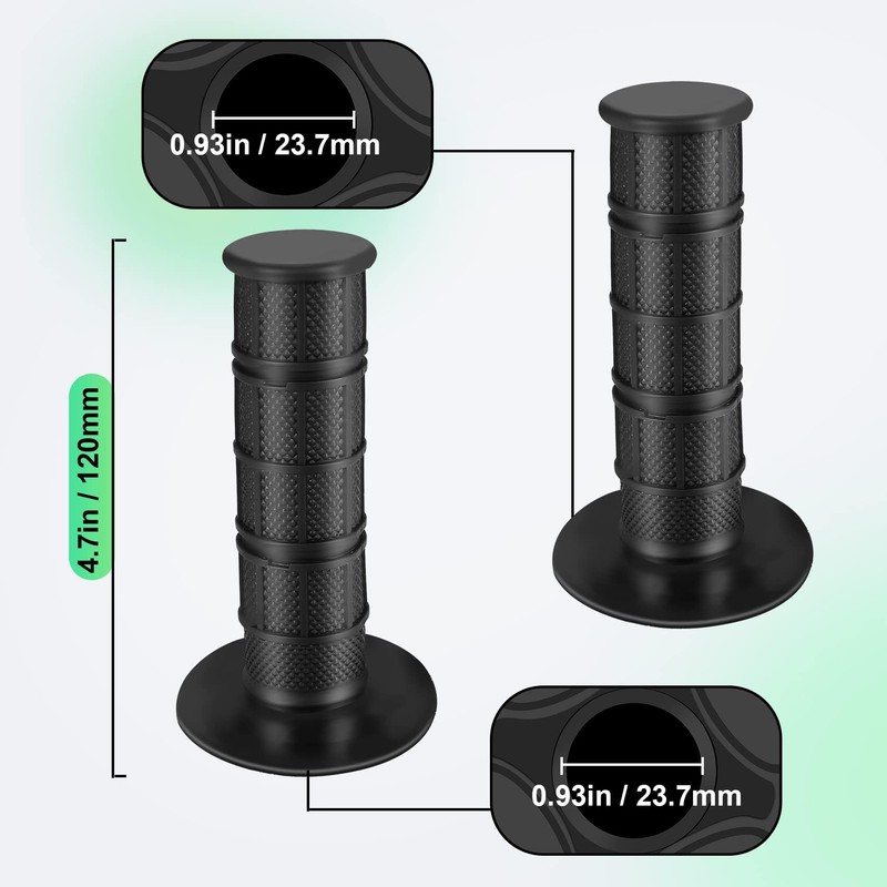 Jevina Motorcycle Grips Handlebar Grips Motorcycle Scooter 22 mm Rubber