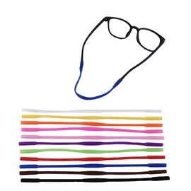 Vctitil 11pcs Silicone Solid Glasses with Non Slip Glasses Rope Children High Elastic Sports Glasses Rope Sunglasses Rope