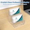 Uaimvie Acrylic Business Card Holder for Desk, Clear Plastic Business