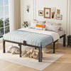 18 inch King Size Bed Frame with Round Corner Legs