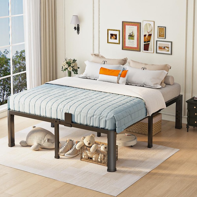 18 inch King Size Bed Frame with Round Corner Legs