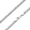 Byzantine Chain 4 mm, Solid 925 Silver, Selection of Lengths,