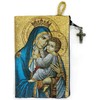 Catholic Rosary Pouch, Our Lady of Mount Carmel & Sacred